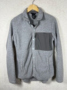 Burton Gray Fleece Jacket with Black Label so stylish and comfortable